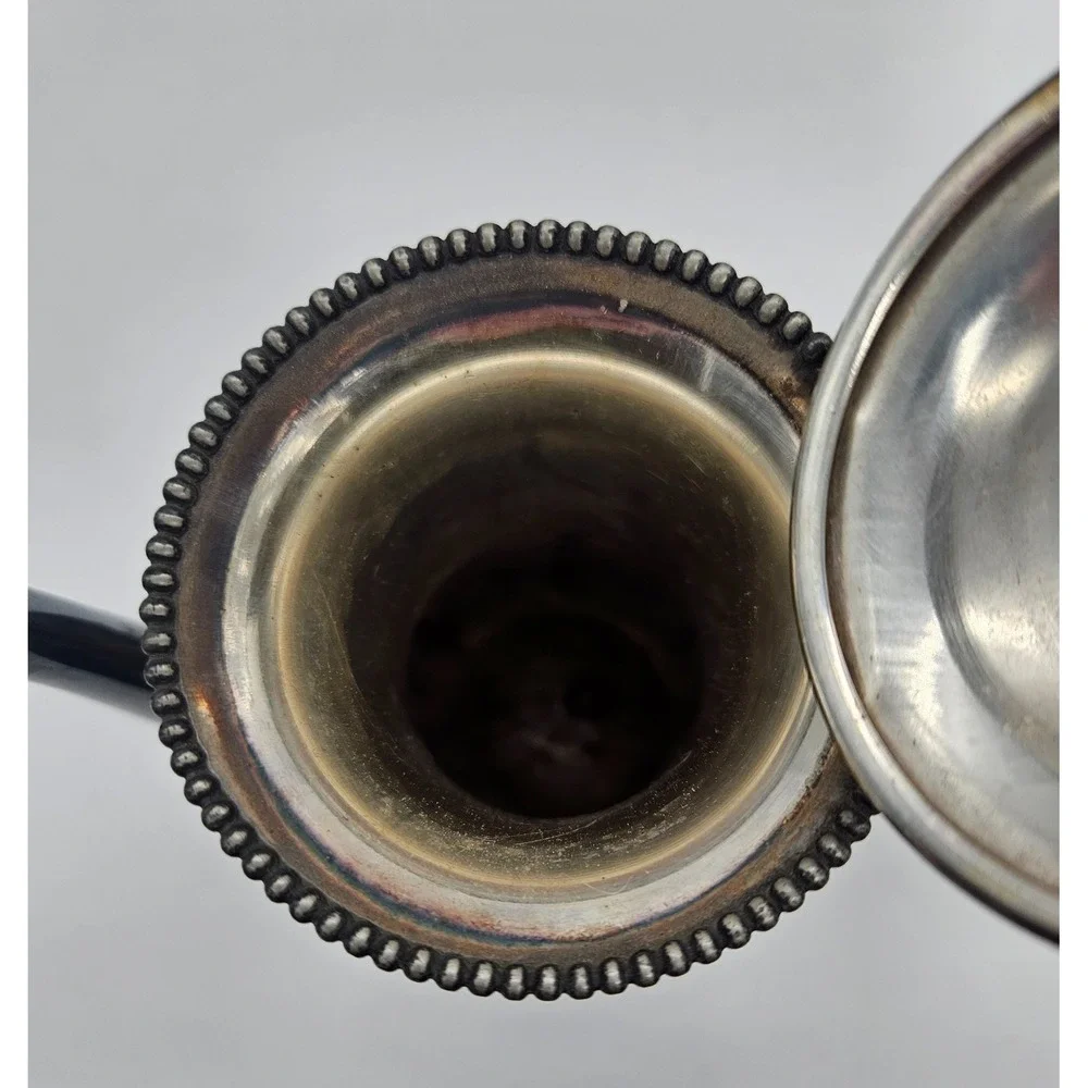 Hartford Sterling Co Quadruple Plated Silver Antique Teapot 11000 Victorian